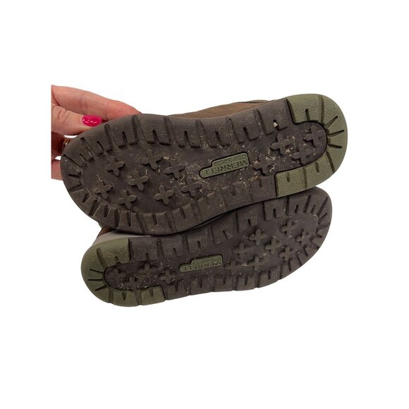 Merrell Burnt Rock Brown Leather Hiking Boot Shoe - Picture 6 of 8